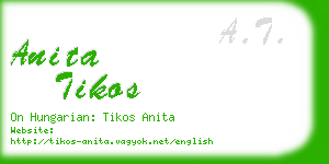 anita tikos business card